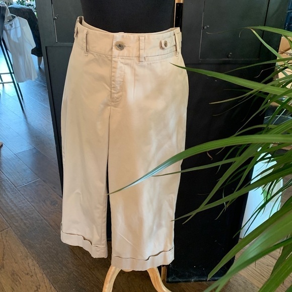 Banana Republic Cropped Contoured Fit Pants SZ 8 - Picture 1 of 8
